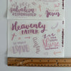 Clear Rose Quartz Bible Journaling Sticker Set