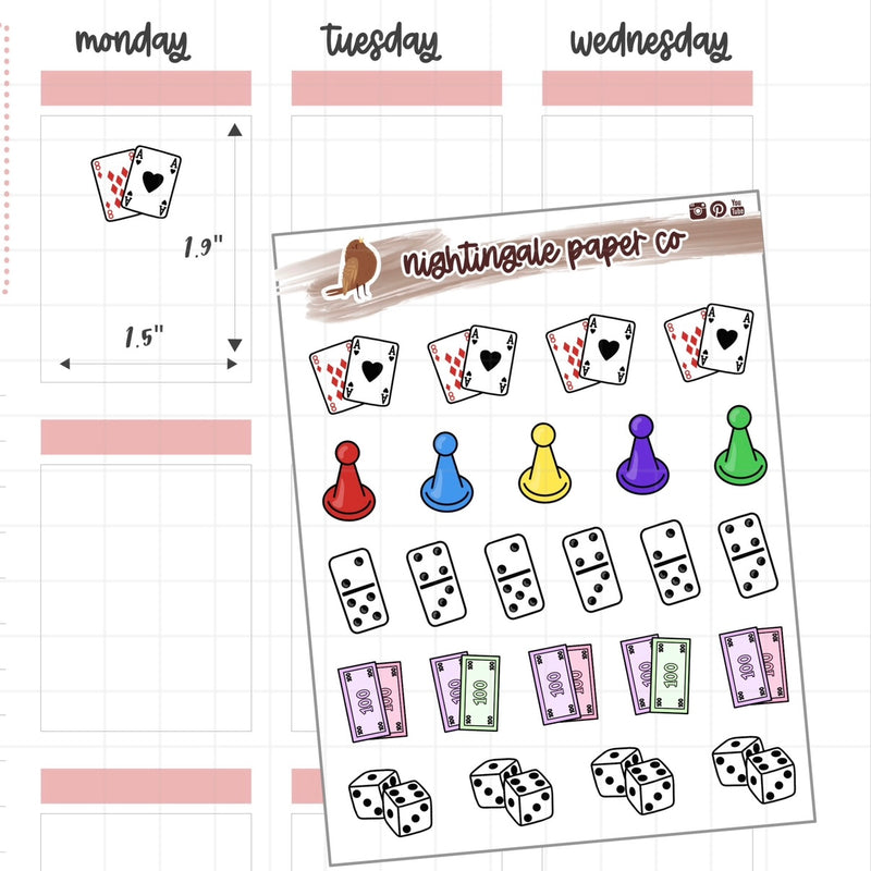 Card and Game Piece Doodles