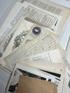 50 Piece Vintage Ephemera Bundle for Junk Journaling Scrapbooking