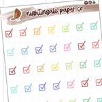 Checkbox Stickers (CLEAR PAPER)