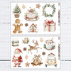 Clear Rustic Christmas Deco Stickers