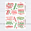 Clear Christmas Bible Journaling Sticker Set