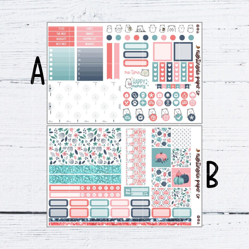 Pretty Pumpkins Hobonichi Weeks Kit