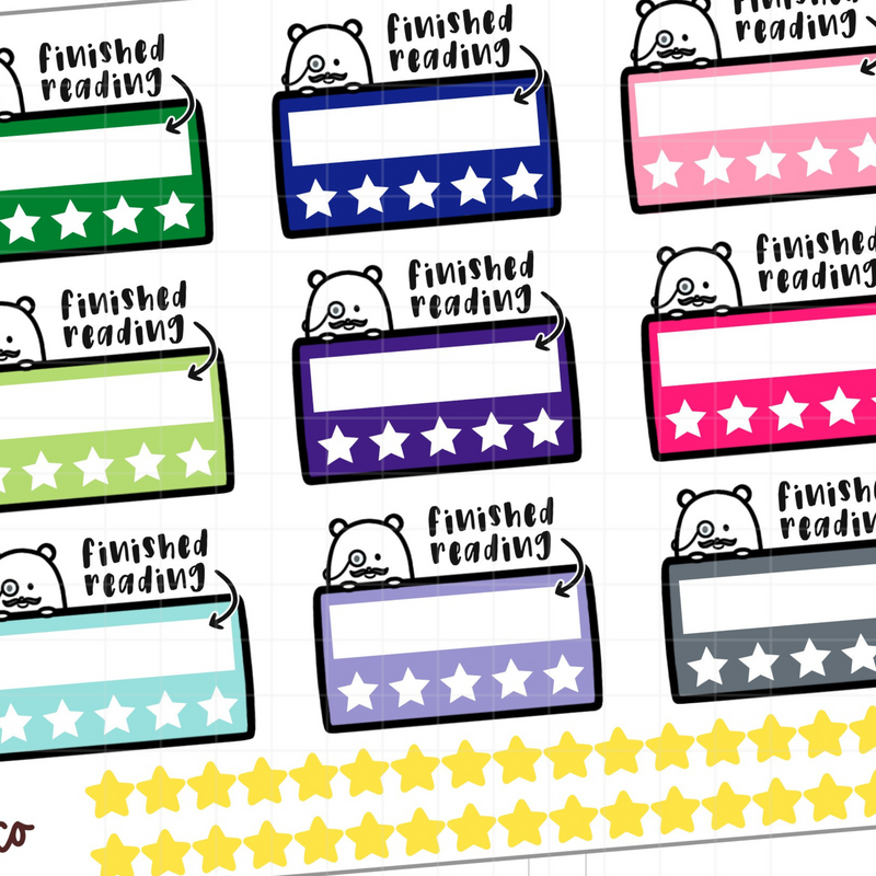 Winston Book Review Stickers