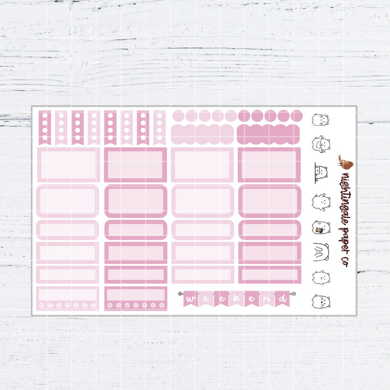 Hobonichi Cousin Functional Sticker Sheet