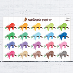 Lazy Day Sloth Planner Stickers