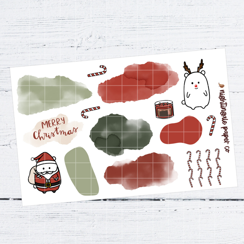 Christmas Winston Bullet Journal (Bujo) Kit - Traditional Colors